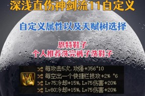 剑魂直伤特性如何加点？点数分配有何技巧？