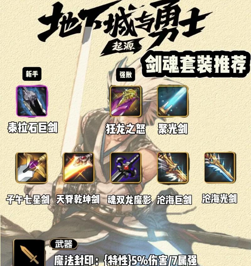 DNF剑魂最适合使用哪种剑？选择武器的依据是什么？  第2张